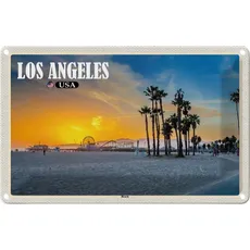 Blechschild 20x30 cm - Los Angeles USA Beach Strand Venice Beach