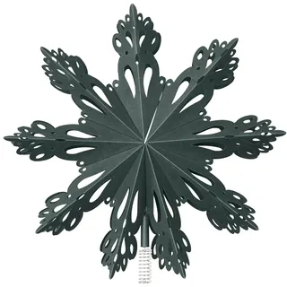 broste Copenhagen Deko 'Christmas Star' Papier, Deep Forest, Ø30Cm