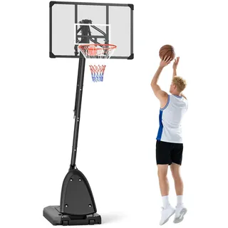 sportnow Basketballkorb Schwarz 107 x 70 cm