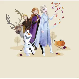KOMAR Wandbild- Disney Frozen Autumn Feeling 40 cm x 50 cm Beige