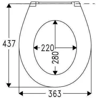 Hamberger Lago Duroplast Weiß