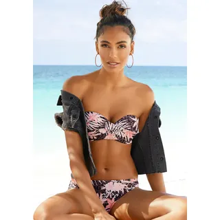 Buffalo Bügel-Bandeau-Bikini im Mustermix, braun, apricot
