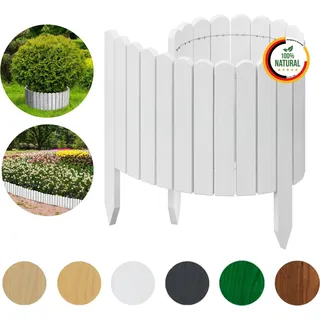 Beeteinfassung 100 x 40 Weiß