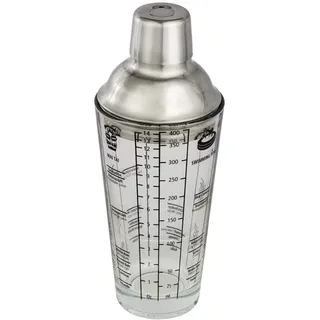 xavax Cocktail-Shaker Glas 400 ml Edelstahl/Glas