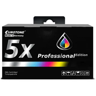 4x Pro Inchiostro Nero per Canon Pixma IX-6550 MG-5350