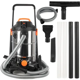 COIL Teichschlammsauger, Schlammsauger, Poolreiniger Staubsauger, Teichreiniger, Tank (35l), Saugleistung: 18 KPa, + Entwässerungspumpe 600W, 1400W