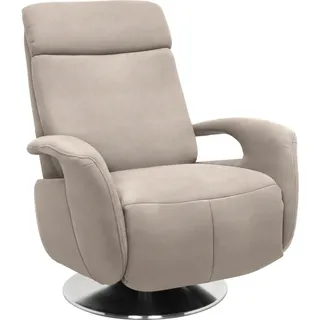 Beldomo System Relaxsessel , Beige , Metall , Uni , 84x109x88 cm , Made in Eu , Relaxfunktion , Wohnzimmer, Sessel, Relaxsessel