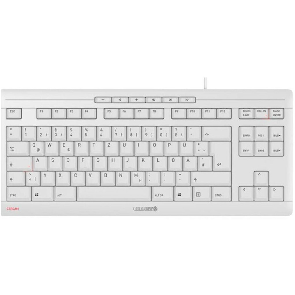 Bild von Stream Keyboard TKL weiß-grau, USB, EU (JK-8600EU-0)