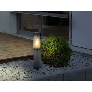 LED Sockelleuchte Wegbeleuchtung Garten Outdoor Wegelampe Anthrazit, Höhe 45cm