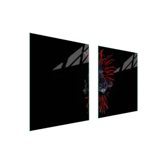 Herd Glas Schutzplatte & Schneidebrett 85x52 cm