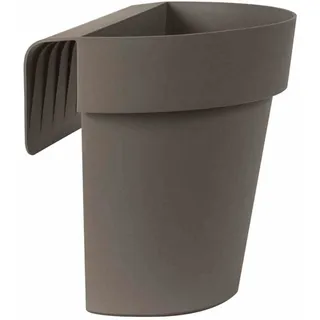 Euro3Plast Balkon-Hängetopf UP Ø 25 x 23 cm taupe