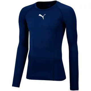 Puma Liga Baselayer Tee LS Technical Shirt, Herren, Blau peacoat XL