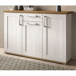 inn.furn Mirano 137 x 92 x 39 cm weiß / naturbelassen
