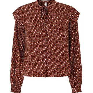Pepe Jeans für Damen. PL304698 Bluse Kitty rot (M), Lässig, Polyester, Langarm