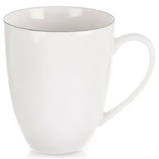 Weißer Porzellanbecher DECORA 390 ml