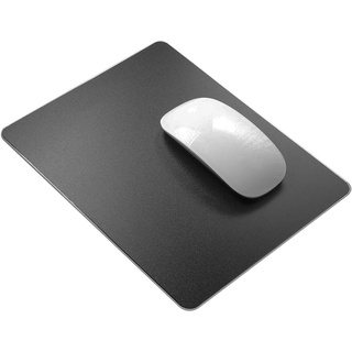 Hard Resin Mauspad Vaydeer Mauspad aus Harz Mousepad doppelseitig verfügbares Design, Hartes Mouse Pad Mat Padwasserdicht für Spiele und Büro - Klein, Schwarz