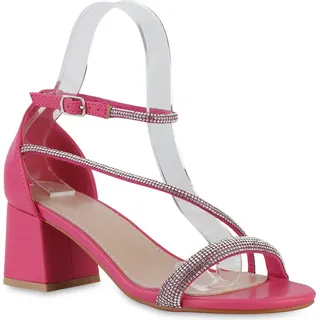 VAN HILL Riemchensandaletten Emily in Fuchsia, | Gr.: 40