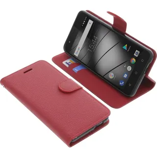 foto-kontor Tasche kompatibel mit Gigaset GS270 / GS270 Plus Book Style rot Schutz Hülle Buch