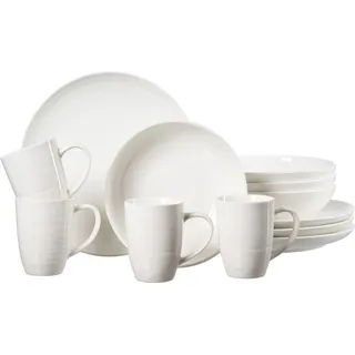 Ritzenhoff & Breker Kombiservice »Geschirr-Set, Service Suomi« skandinavisches Design, 12 Teile, für 4 Personen, weiß
