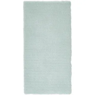Esprit Relaxx Hochflorteppich 70 x 140 cm hellgrau/grün