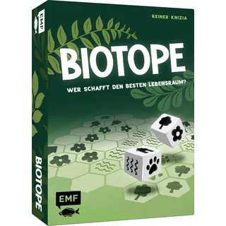 Edition Michael Fischer Würfelspiel: Biotope – Wer schafft den besten Lebensraum? Für 1-6 Personen von 8 bis 99 Jahren