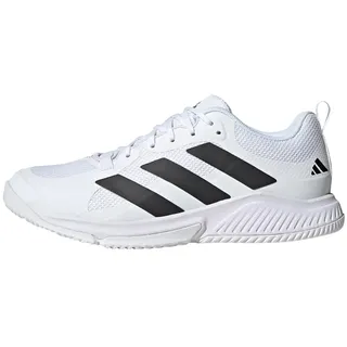 adidas Herren Court Team 2.0 Shoes, Cloud White/Core Black/Cloud White, 49 1/3 EU