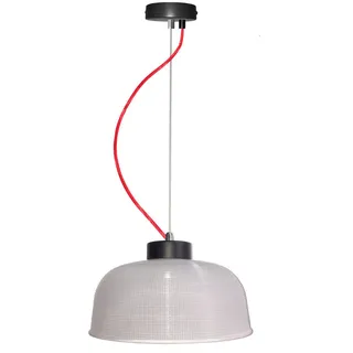 Pendelleuchte , Rot, Schwarz, Transparent , Metall, Glas , 26.5x90x26.5 cm , RoHS, Europäischer Sicherheitsstandard , einfach zu transportieren , Lampen & Leuchten, Leuchtenserien
