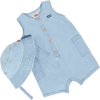 Levi's® Kids Starterpaket, Strampler und Hut für Babys, blau