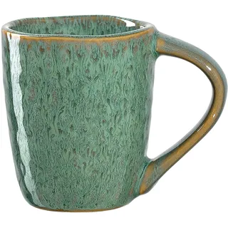 Leonardo Matera Espresso-Tasse 1 Stück, spülmaschinengeeignetes Espresso-Glas, 1 Mokka-Becher aus Steingut, Keramik-Tasse, grün 90 ml, 018597