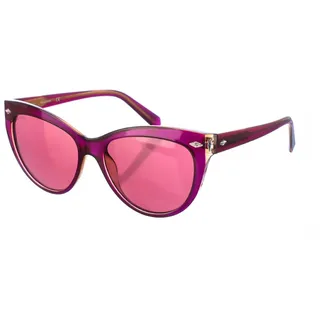 Swarovski SK0176S Acetat-Cat-Eye-Sonnenbrille für Damen - Violett