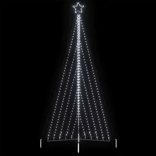 vidaXL Weihnachtsbaum-Beleuchtung 570 LEDs Kaltweiß 399 cm