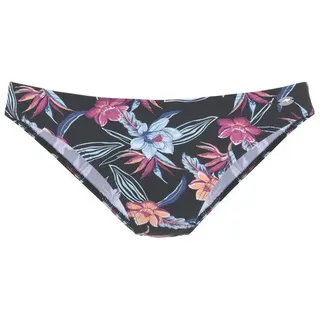KangaROOS Bikini-Hose »Agave« mit floralem Druck, schwarz