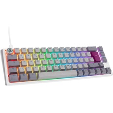 Ducky One 3 Mist Grey SF Gaming Tastatur, RGB LED - MX-Red (DE, Kabelgebunden), Tastatur, Grau