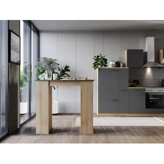 Respekta Bartisch , grau, Eichefarben , Holzwerkstoff , rechteckig , 50x115x103 cm, , Variantenauswahl , Esszimmer, Esstische, Stehtische