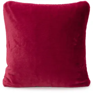 Gözze - Kuscheliger Kissenbezug, Merino Kissenhülle Kaminrot - 50 x 50 cm