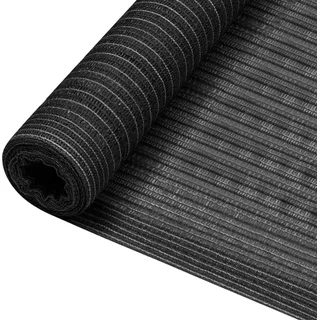 The Living Store Zaunblende Anthrazit 1,8x10 m HDPE 195 g/m2 - Grau