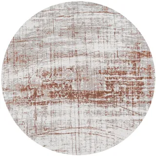 Louis De Poortere Teppich Copperfield Mad Men Griff 240/240 cm , Weiß , Textil , Grafikmuster , Rund , 240x240 cm , Oeko-Tex® Standard 100 , antistatisch, pflegeleicht, rutschfeste Unterfläche, für Fußbodenheizung geeignet, UV-beständig, waschbar , Teppiche und Böden, Teppiche