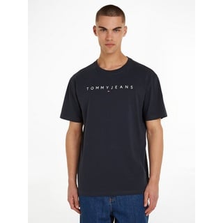 Tommy Jeans T-Shirt »TJM REG LINEAR LOGO EXT«, mit Markenlabel TOMMY JEANS Dark Night Navy M