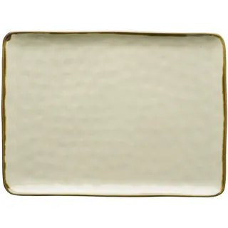 Rose & TULIPANI - Rechteckiges Tablett 36 x 26,5 cm Konzert Elfenbein