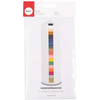 Rayher Verzierwachs Set 18 Platten 10 x 5 cm