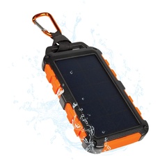 Bild Solar Ladegerät 10.000 mAh Powerbank für den Außenbereich mit Power-Akku, 20-W-USB-C Ausgang und LED-Taschenlampe