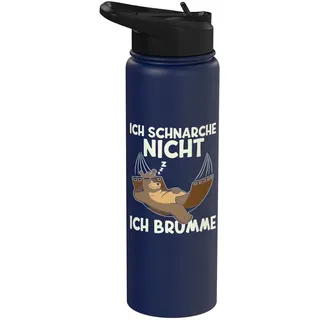 Ich Schnarche Nicht Ich Brumme | Schlafshirt Pyjama Schlaf Stainless Steel Insulated Water Bottle