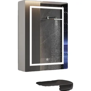 Badezimmerspiegel-Schrank, verstellbare Regale, wandmontiertes Design, 50*70cm