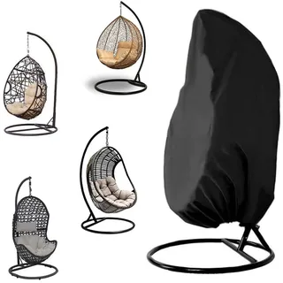 Hängesessel Abdeckung, 190 x 115 cm Hängekorb Schwingsessel Abdeckhauben, Oxford Stoff Hängesessel Outdoor Wasserdicht 210D, für Schaukelstuhl, Lounge-Sessel