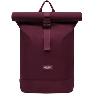 LARKSON Rucksack Damen & Herren Rot - Janne Small - Rolltop Rucksack mit Laptopfach für Uni, Arbeit, Reise & Fahrrad - Backpack Tagesrucksack Klein - Wasserabweisend