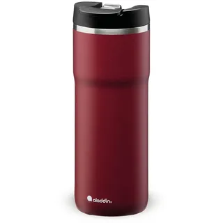 Aladdin Barista Java Thermavac Leak-Lock Edelstahl Thermobecher 0.47L Burgundy Red - Auslaufsicherer Becher - Kaffeebecher To Go Thermo - Hält 4 Stunden Heiß - BPA-Frei - Spülmaschinenfest