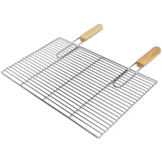 ECD-Germany Grillroste , Silberfarben , Metall , Rechteckig , 34x54 cm , Grills, Grillzubehör