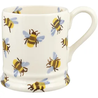Emma Bridgewater große Tasse 1/2 Pint, Keramik Kaffeetasse groß - Steingut Tasse, Cappuccino, Latte, Kaffee, Teetasse - Schöne Tassen, Geburtstagsgeschenk - Kaffeebecher Hummel