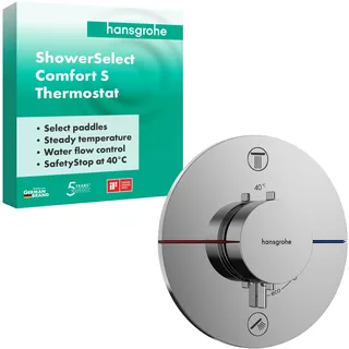 Hansgrohe ShowerSelect Comfort S Duschthermostat Unterputz für 2 Verbraucher Chrom 15554000