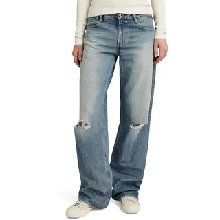 G-STAR Damen Judee Low Waist Loose Jeans Blau (Antique Faded Blue Agave Ripped D22889-D436-G130) 28W / 30L